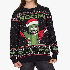 Pickle Rick Ugly Christmas Sweater